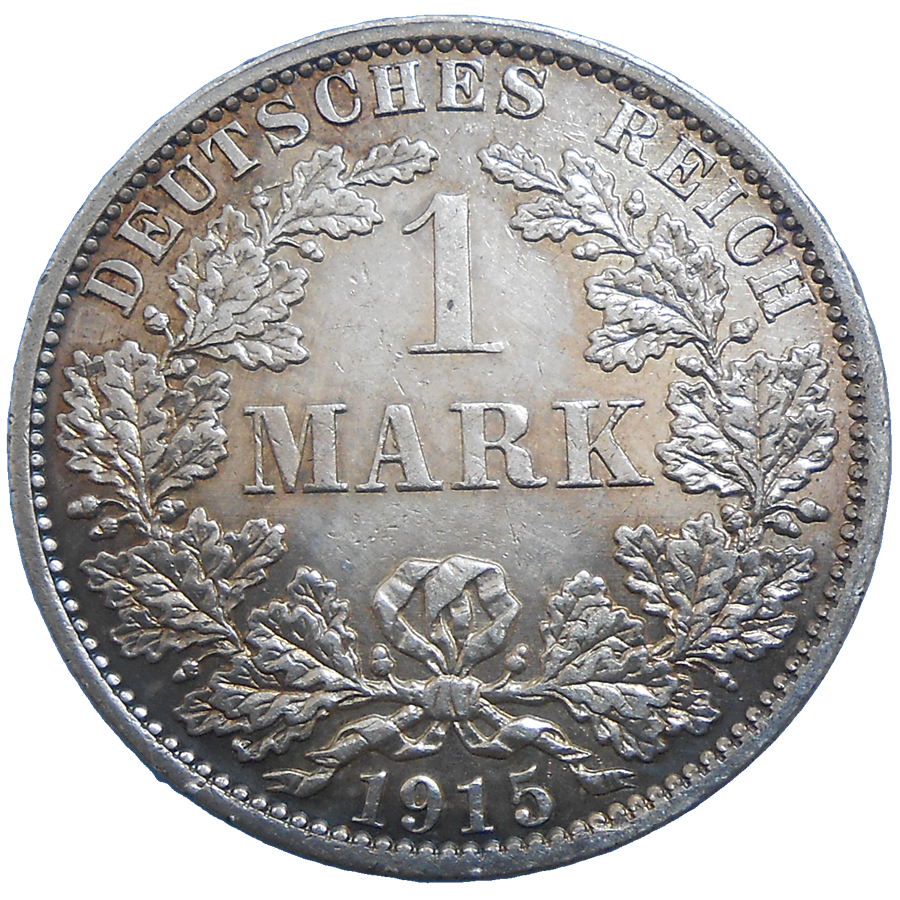Nemecko 1 Mark 1915 A Nemecko 1 Mark 1915 A