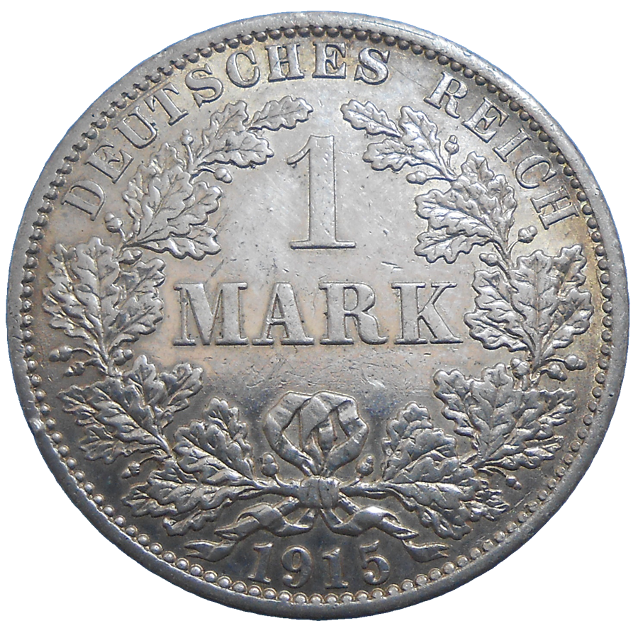 Nemecko 1 Mark 1915 A Nemecko 1 Mark 1915 A