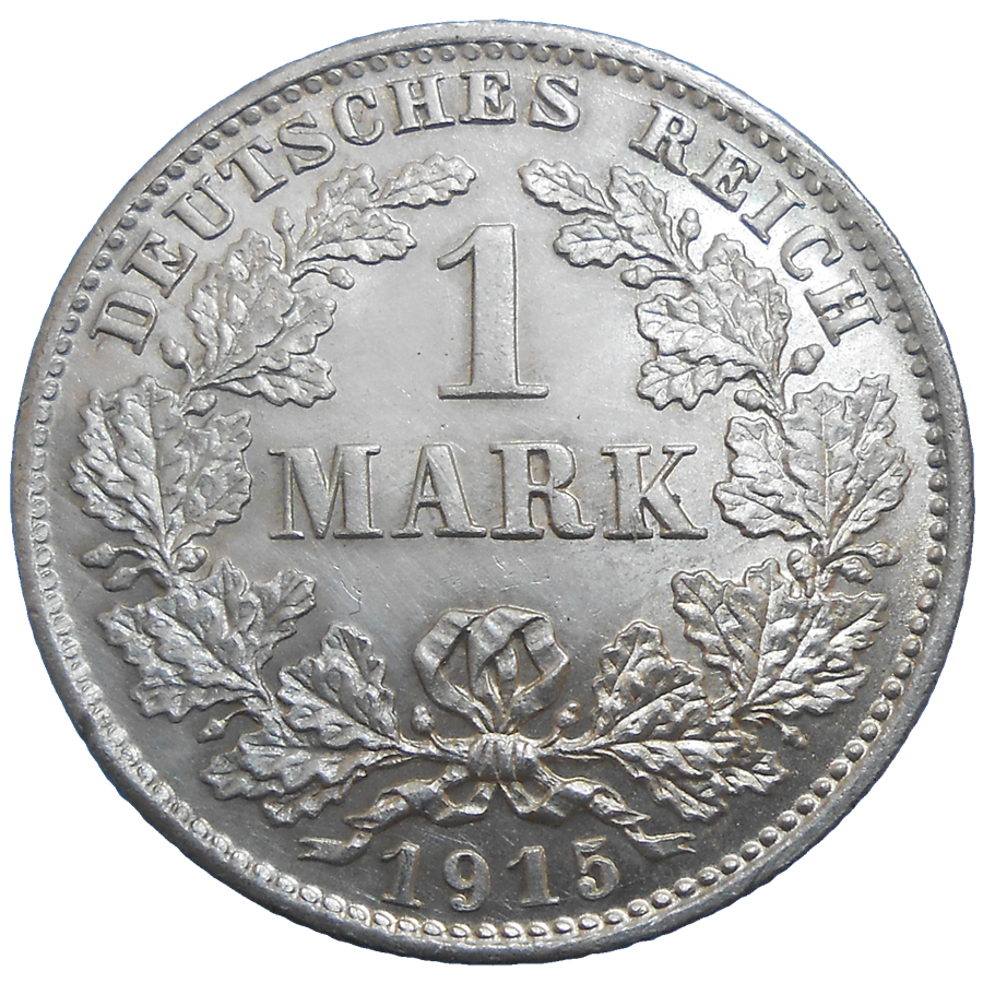 Nemecko 1 Mark 1915 D Nemecko 1 Mark 1915 D