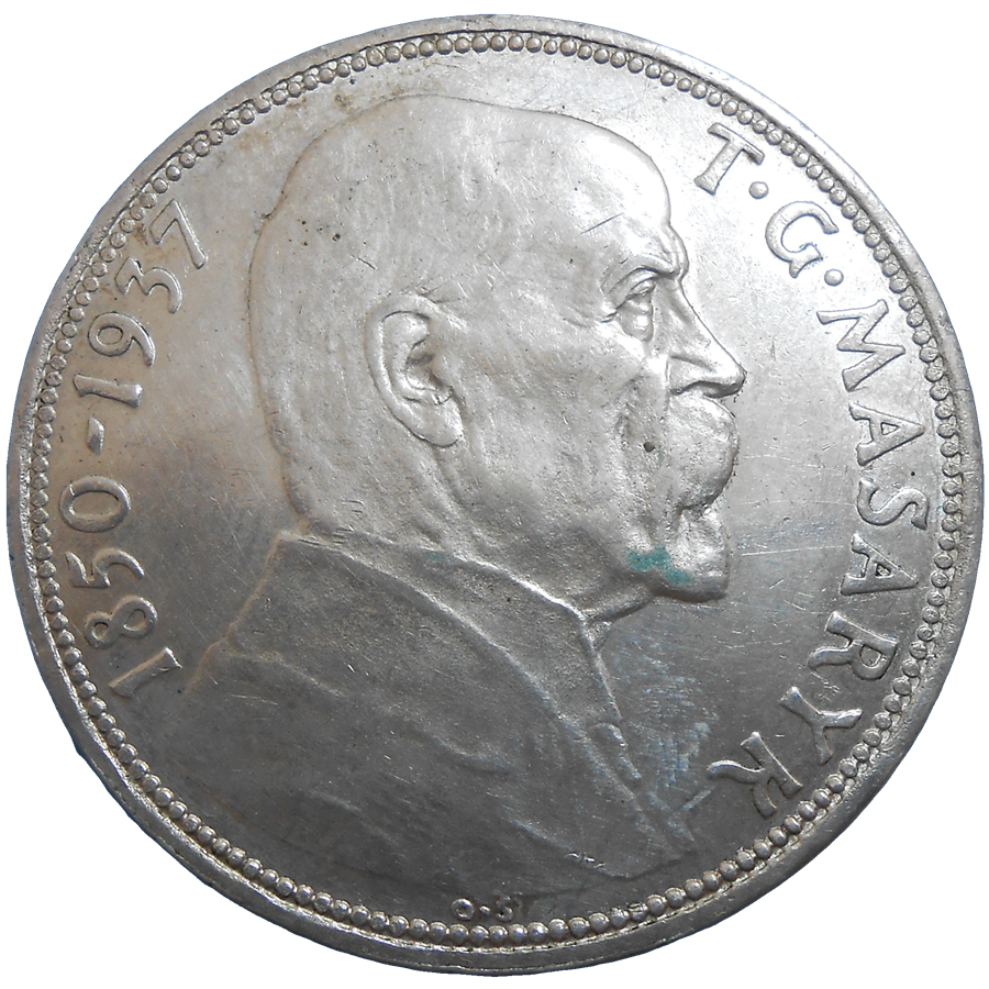 20 Kč 1937 T. G. Masaryk 20 Kč 1937 T. G. Masaryk