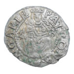 Maximilián II. Denár 1576 KB