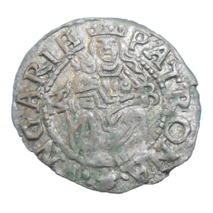 Maximilián II. Denár 1576 KB