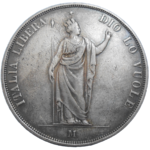 Ferdinand V. 5 Lire 1848 M