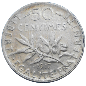 Francúzsko 50 Centimes 1917