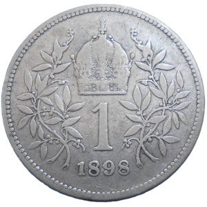 František Jozef I. 1 koruna 1898 bz