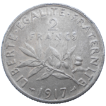 Francúzsko 2 Francs 1917
