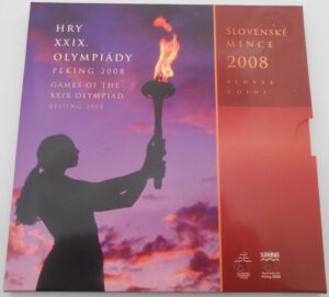 Sada obehových mincí 2008 Olympiáda Peking