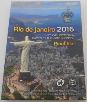 Sada obehových mincí 2016 Olympiáda Rio de Janeiro proof
