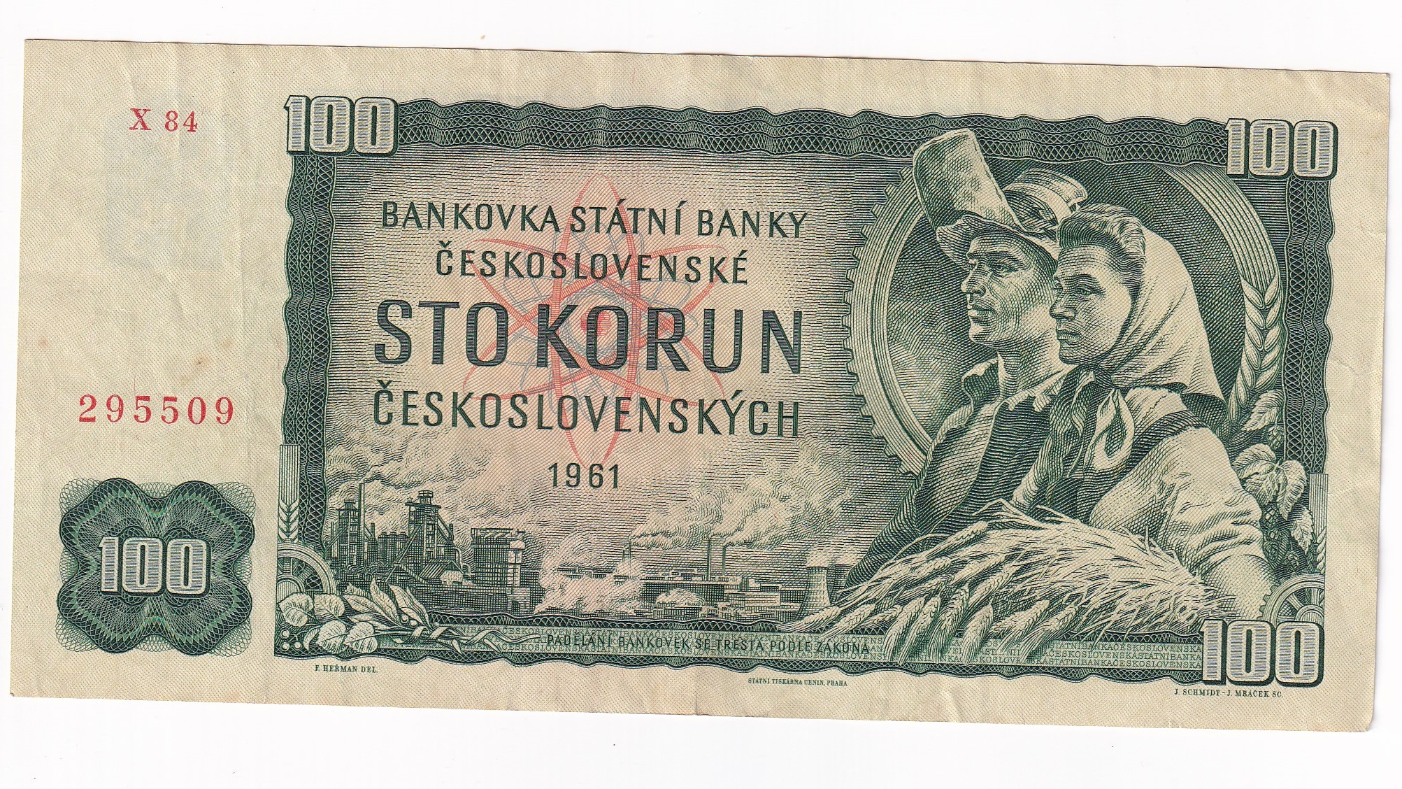 100 Korún 1961 X84 100 Korún 1961 X84