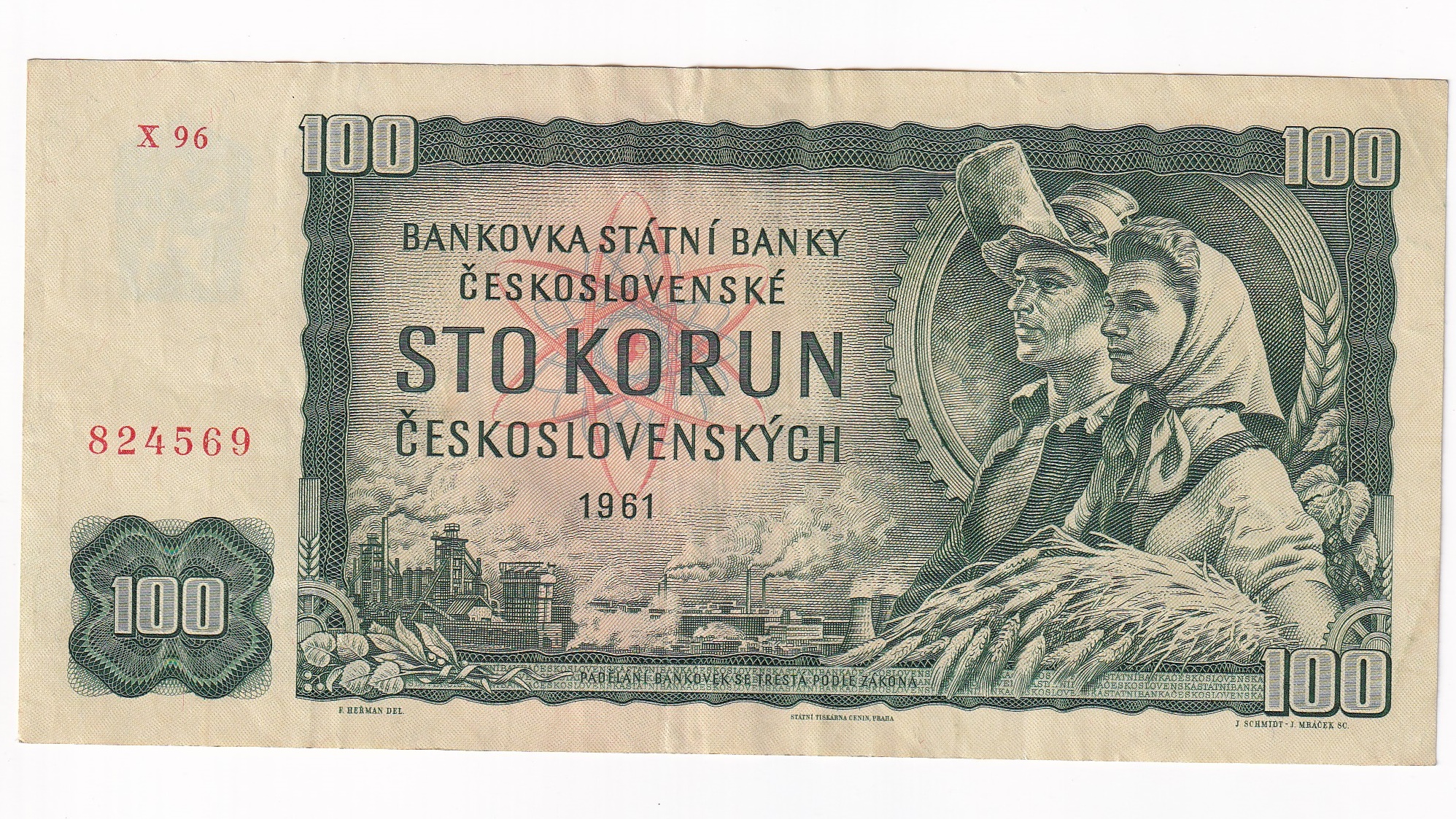 100 Korún 1961 X96 100 Korún 1961 X96