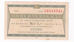 Tuzexová poukážka 1 KČS 1976