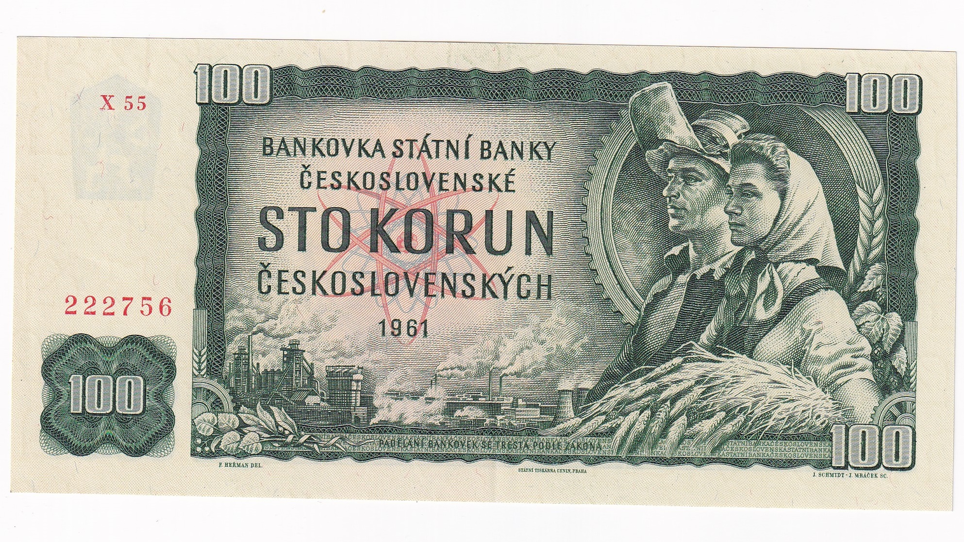 100 Korún 1961 X55 100 Korún 1961 X55