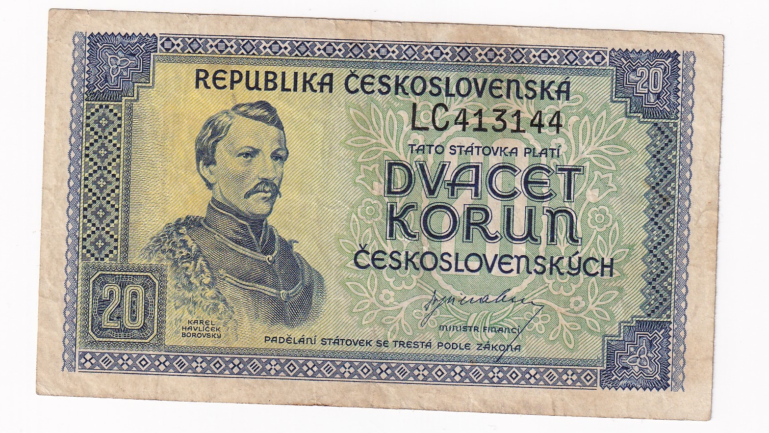 20 Korún 1945 LC 20 Korún 1945 LC