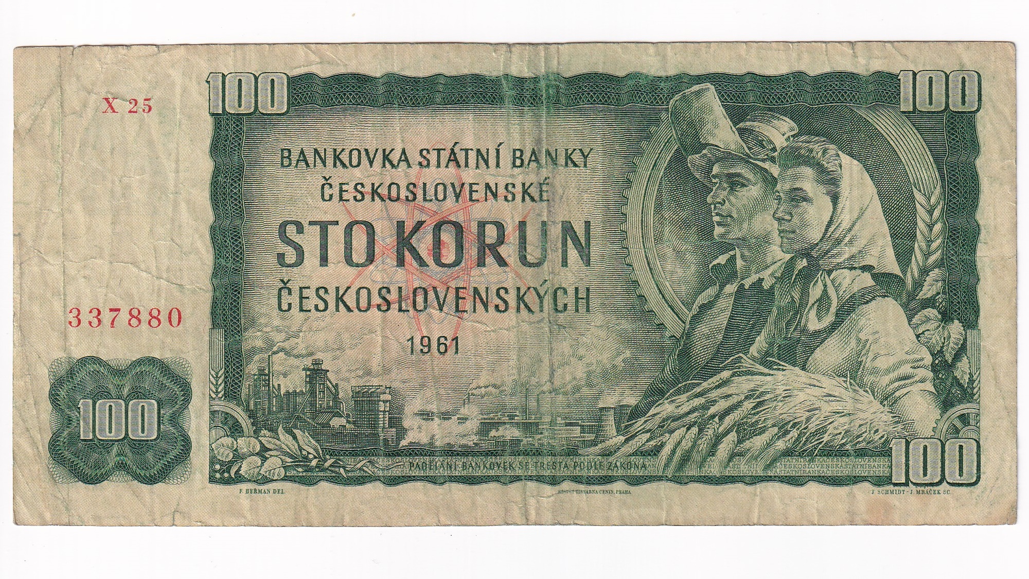 100 Korún 1961 X25 100 Korún 1961 X25