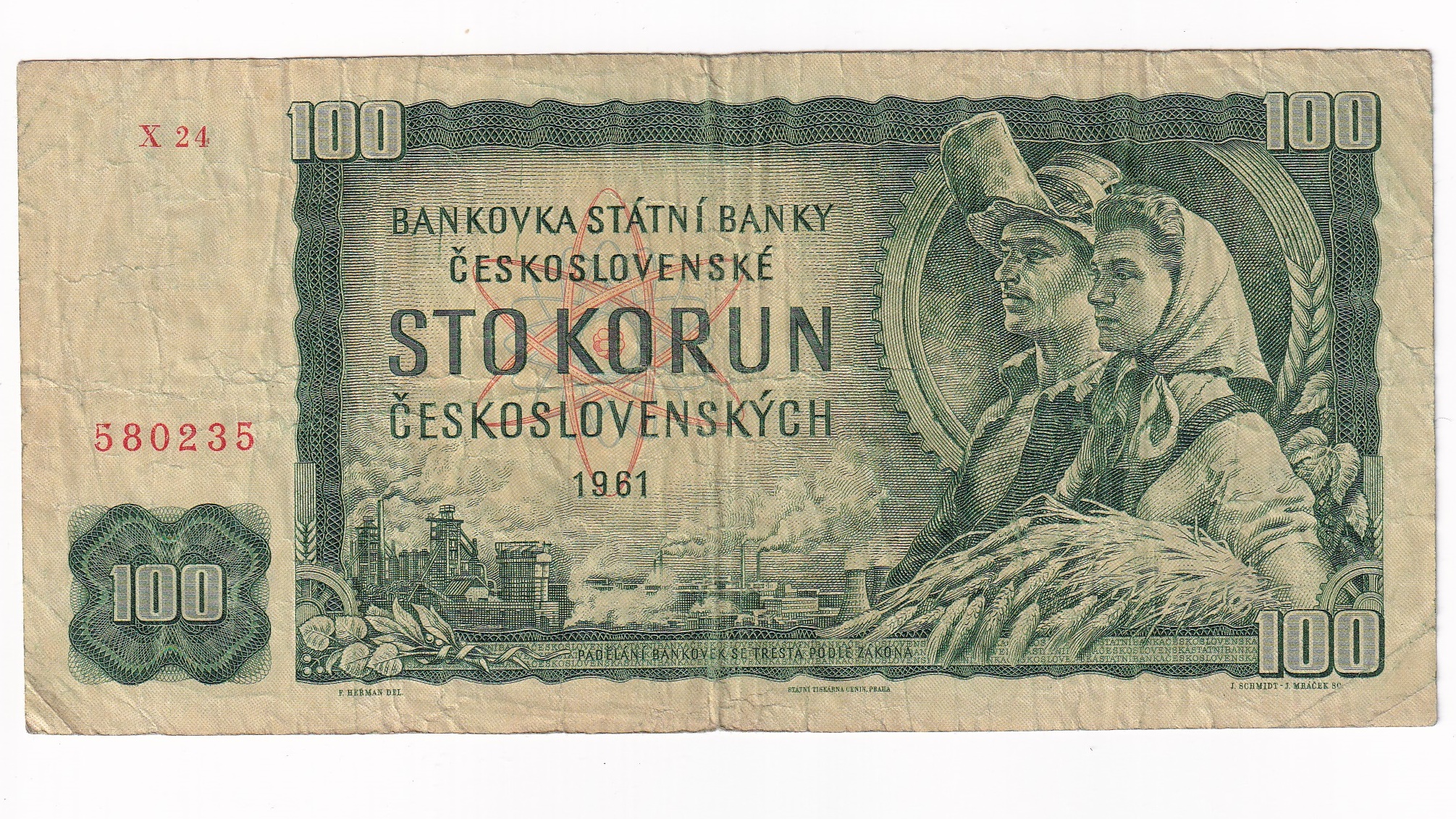 100 Korún 1961 X24 100 Korún 1961 X24