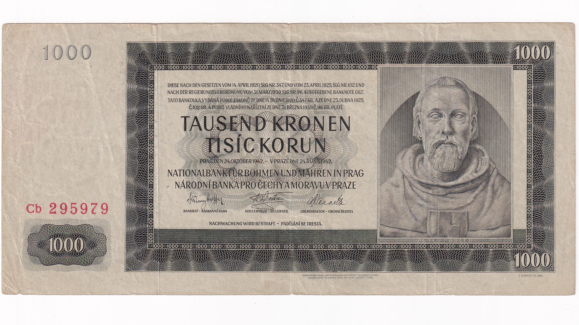 1000 Korún 1942 Cb 1000 Korún 1942 Cb