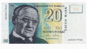 Fínsko 20 Markkaa 1993