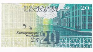 Fínsko 20 Markkaa 1993