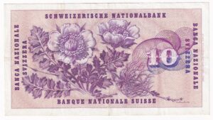 Švajčiarsko 10 Francs 1971