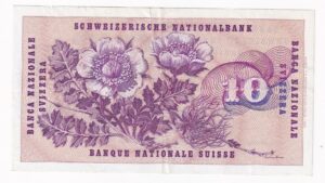 Švajčiarsko 10 Francs 1972