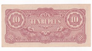 Japonsko 10 Rupees 1942