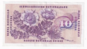 Švajčiarsko 10 Francs 1973