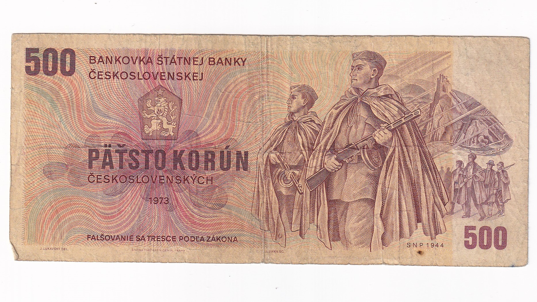 500 Korún 1973 U01 500 Korún 1973 U01